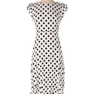 Loft White Polka Dot Dress NWT 26W Plus